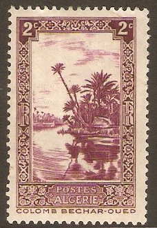 Algeria 1936 2c Purple. SG108.