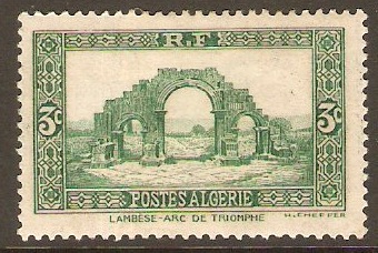 Algeria 1936 3c Green. SG109.