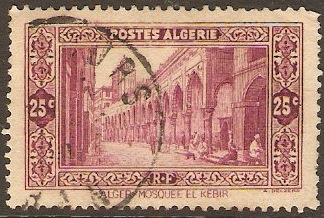 Algeria 1936 25c Purple. SG114.