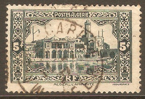 Algeria 1936 5f Slate. SG137.