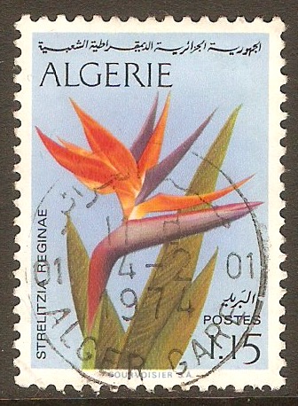 Algeria 1973 1d.15 Flowers series. SG624.