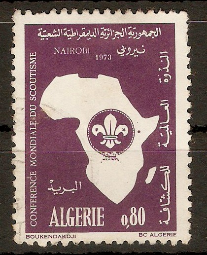 Algeria 1973 80c Scouting Congress. SG627.