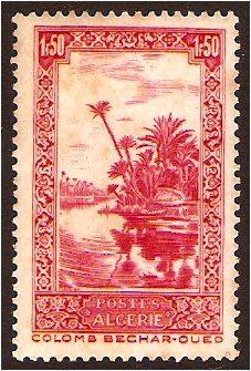 Algeria 1942 1f.50 Rose-Carmine. SG180.