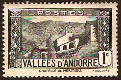 Andorra 1932 1c slate. SGF24.