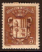Andorra 1936 3c brown. SGF85.