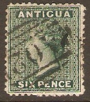 Antigua 1872 6d Blue-green. SG15x.