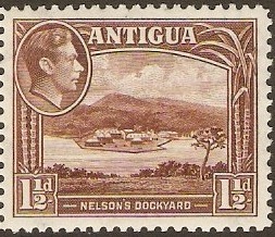 Antigua 1938 1d Dull reddish brown. SG100a.
