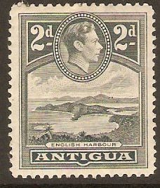 Antigua 1938 2d Grey. SG101.