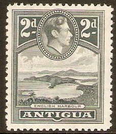 Antigua 1938 2d Slate-grey. SG101a.