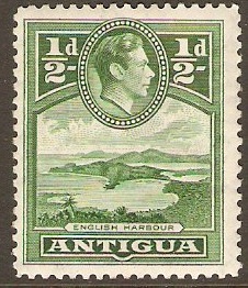 Antigua 1938 d Green. SG98.