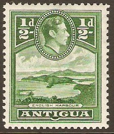 Antigua 1938 d Green. SG98.