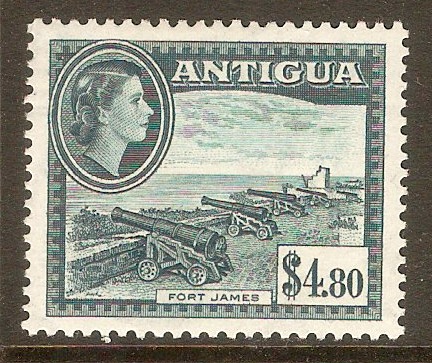 Antigua 1953 $4.80 Slate-blue. SG134.