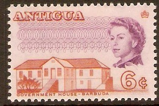 Antigua 1966 6c Buildings Series. SG186