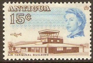 Antigua 1966 15c Buildings Series. SG188