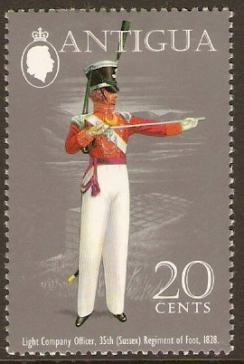 Antigua 1973 20c Military Uniforms Series SG355.