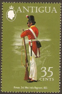 Antigua 1973 35c Military Uniforms Series SG356.