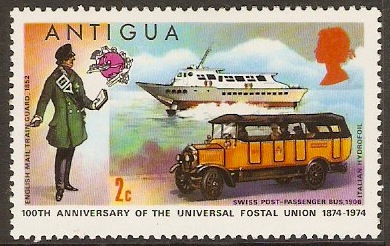 Antigua 1974 2c UPU Centenary Series. SG388.