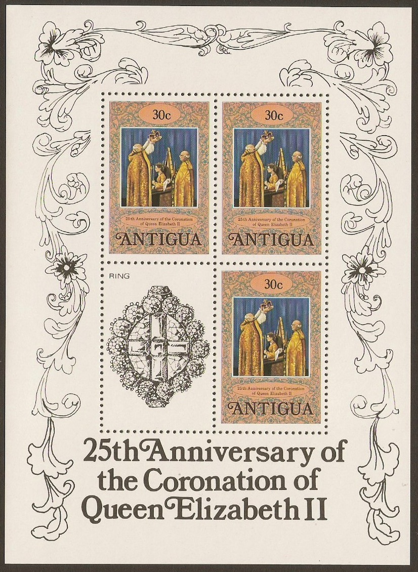 Antigua 1978 30c Coronation Anniversary Stamps. SG582.