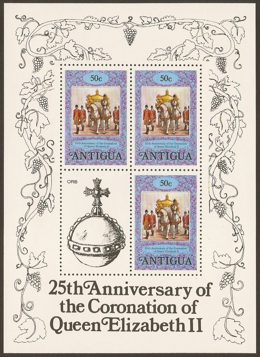 Antigua 1978 50c Coronation Anniversary Stamps. SG583.