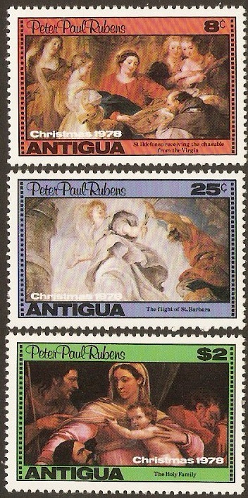 Antigua 1978 Christmas Set. SG599-SG601.