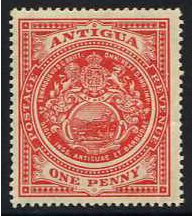 Antigua 1908 1d. Red. SG43.
