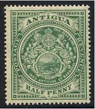 Antigua 1908 d. Green. SG41.
