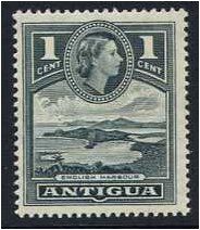 Antigua 1953 1c Slate. SG121a.