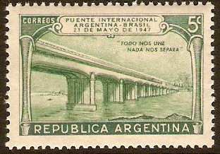 Argentina 1947 Bridge Opening. SG790.