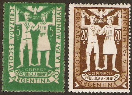 Argentina 1947 Peace Stamps. SG798-SG799.