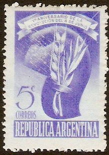 Argentina 1948 Anti-Isolationist Anniversary. SG802.