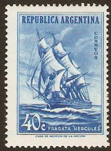 Argentina 1957 40c blue. SG900.