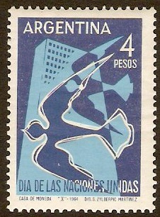 Argentina 1964 UN Day Stamp. SG1120.