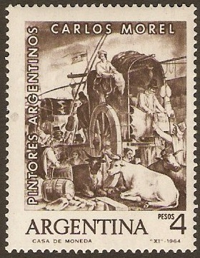 Argentina 1964 Painters Stamp. SG1123.