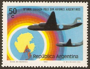 Argentina 1973 South Pole Flight Anniversary. SG1414. - Click Image to Close
