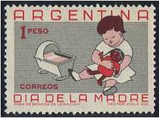Argentina 1959 Mothers Day Stamp. SG961.