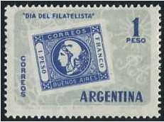Argentina 1959 Stamp Day. SG962.