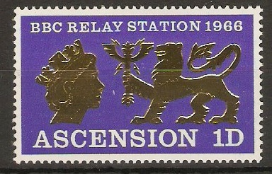 Ascension 1966 1d BBC Relay Station Series. SG103.