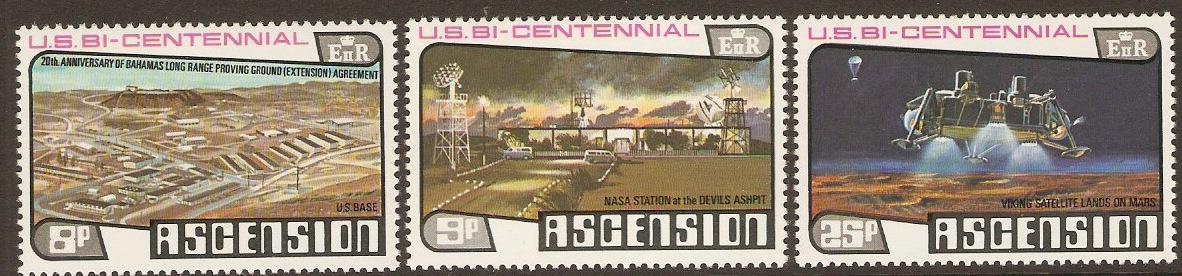 Ascension 1976 American Revolution Anniversary Set. SG219-SG221.