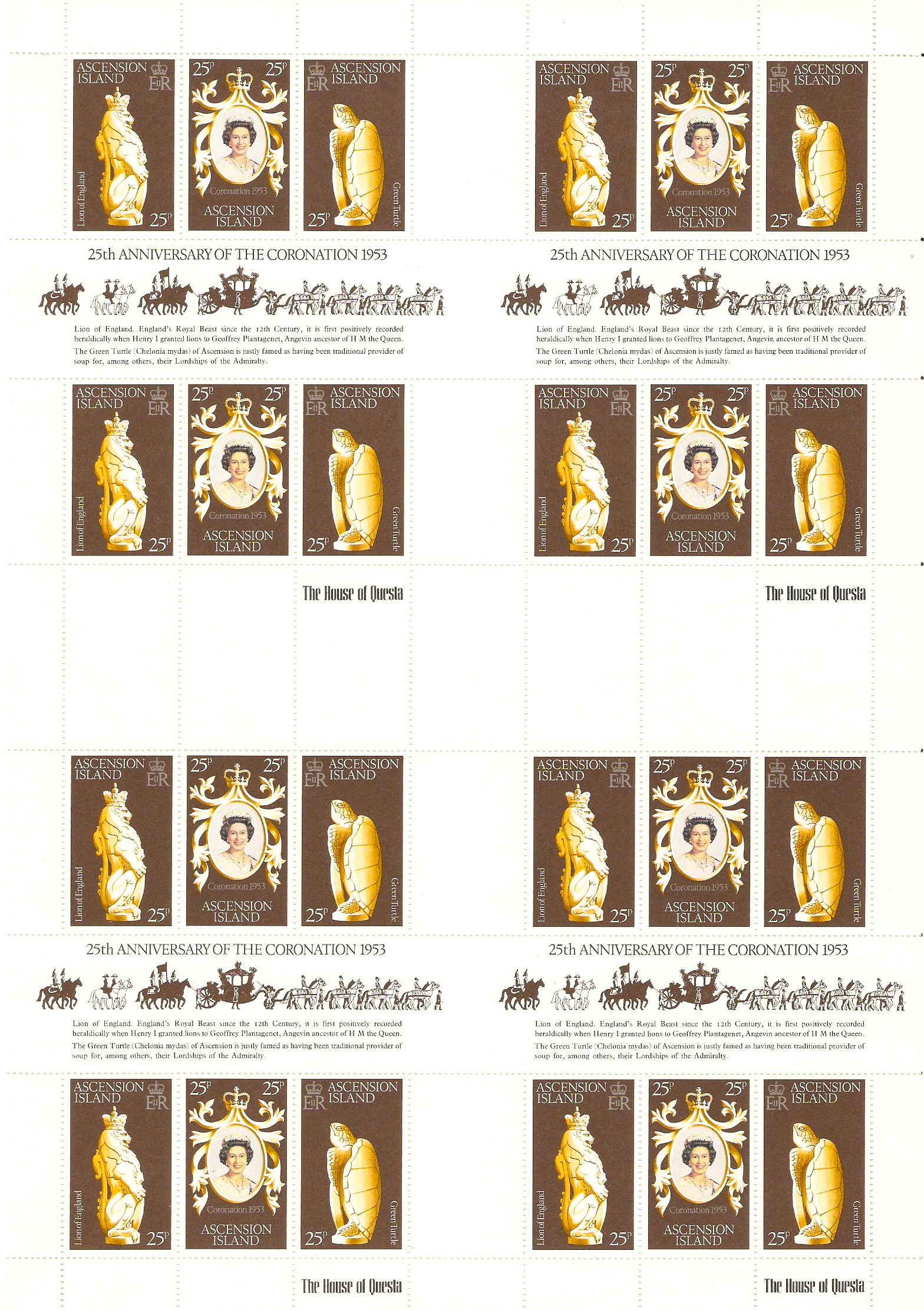 Ascension 1978 Coronation Anniversary Stamps. SG233-SG235. - Click Image to Close
