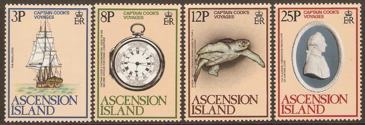 Ascension 1979 Captain Cooks Bicentenary Set. SG242-SG245.