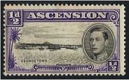 Ascension 1938 d. Black and Violet. SG38.