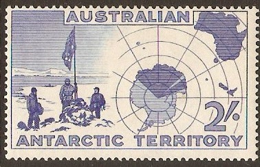 Australian Antarctic 1957 2s Ultramarine. SG1.