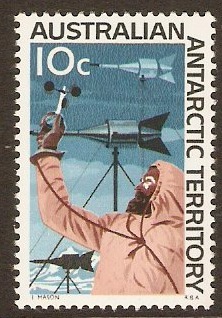 Australian Antarctic 1966 10c New Currency Series. SG13.