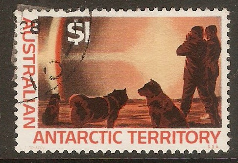 Australian Antarctic 1966 $1 New Currency Series. SG18.