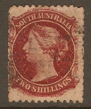 South Australia 1868 2s Crimson-carmine. SG86.