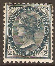 New South Wales 1892 d Slate. SG272.