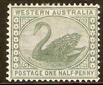 Western Australia 1885 d Green. SG94a.