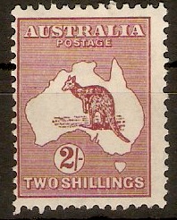 Australia 1931 2s Maroon - Kangeroo series. SG134.