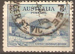 Australia 1932 3d Sydney Harbour Bridge Opening series. SG142. - Click Image to Close