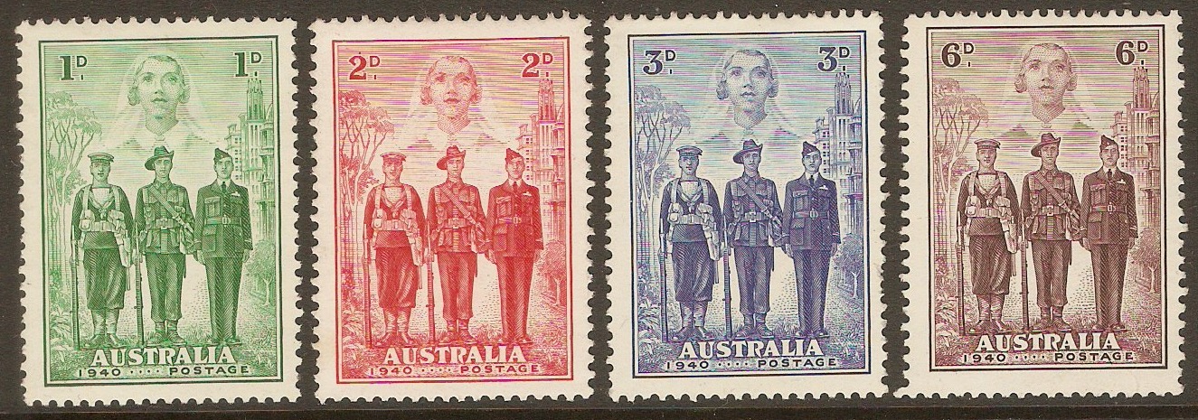 Australia 1940 Imperial Forces set. SG196-SG199.